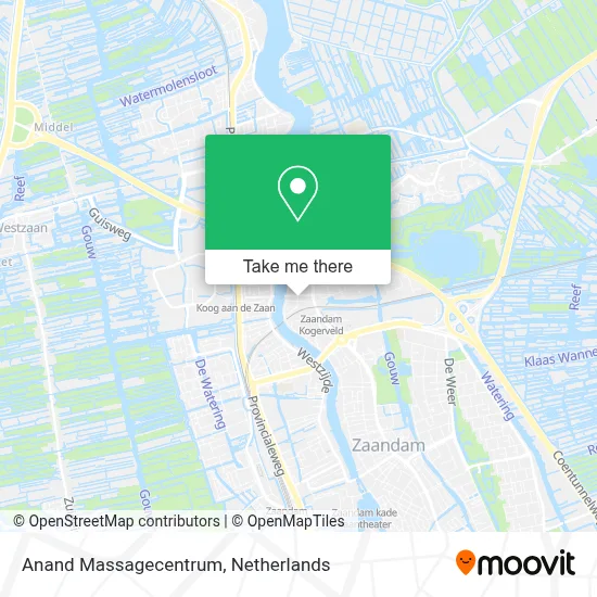 Anand Massagecentrum map