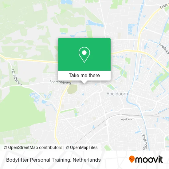 Bodyfitter Personal Training map