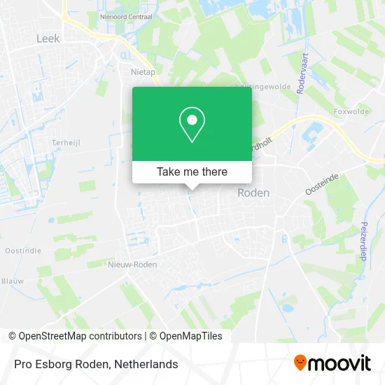 Pro Esborg Roden map