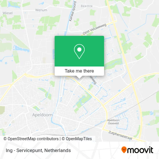 Ing - Servicepunt map