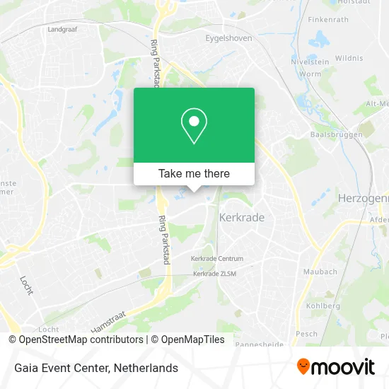 Gaia Event Center map