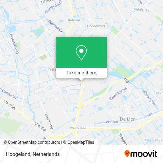 Hoogeland map