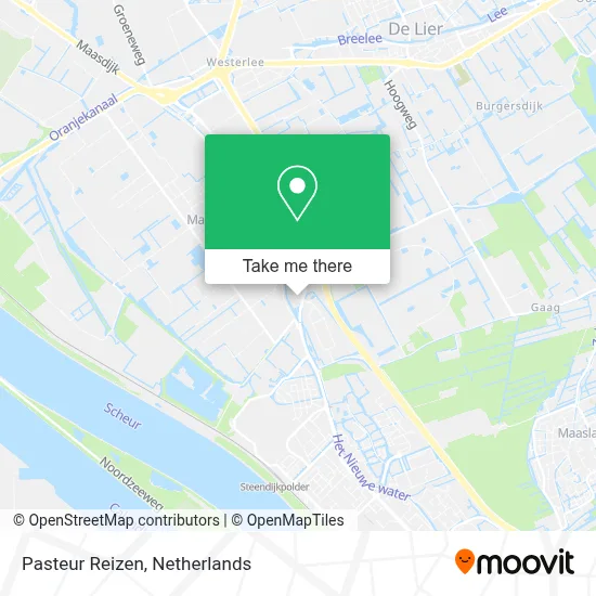 Pasteur Reizen map