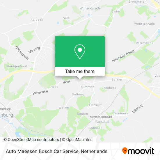 Auto Maessen Bosch Car Service Karte