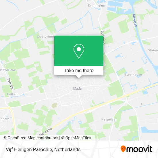 Vijf Heiligen Parochie map