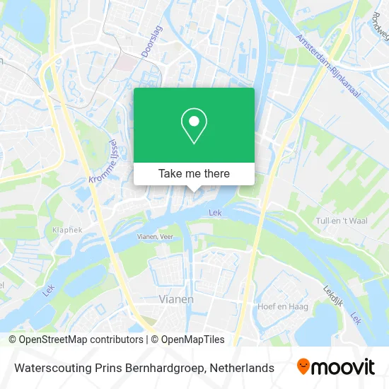 Waterscouting Prins Bernhardgroep map