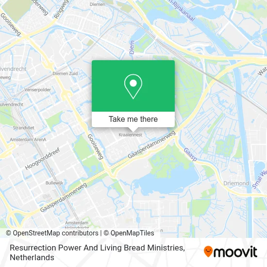 Resurrection Power And Living Bread Ministries map