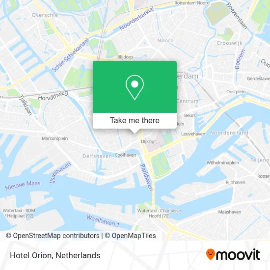 Hotel Orion map