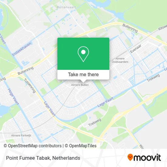 Point Fumee Tabak map
