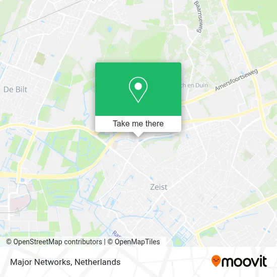 Major Networks map