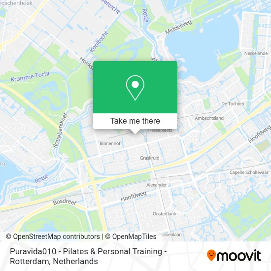 Puravida010 - Pilates & Personal Training - Rotterdam map