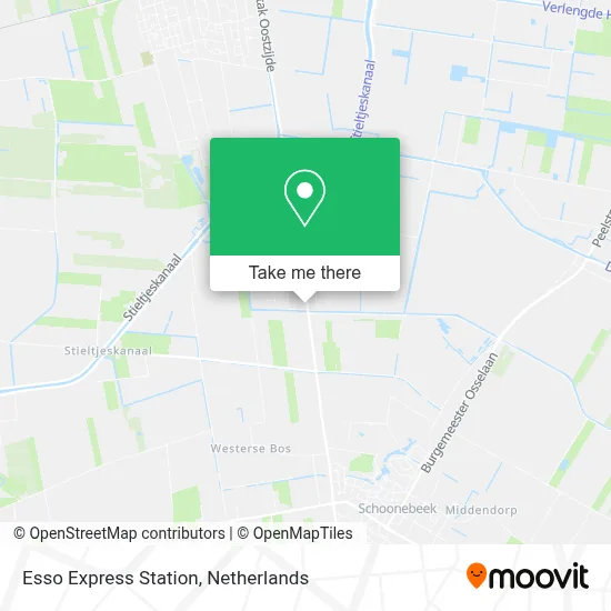 Esso Express Station map