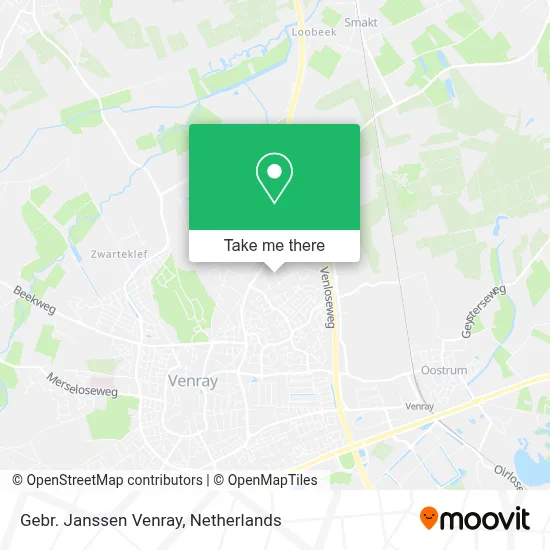 Gebr. Janssen Venray map