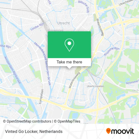 Vinted Go Locker map