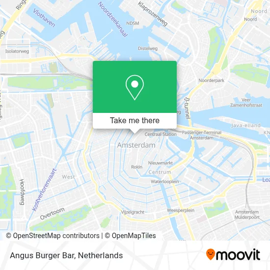 Angus Burger Bar map