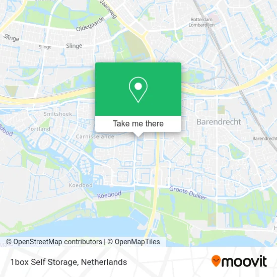 1box Self Storage Karte
