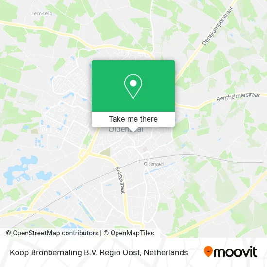 Koop Bronbemaling B.V. Regio Oost map
