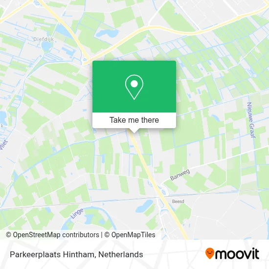 Parkeerplaats Hintham map