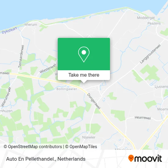 Auto En Pellethandel. Karte