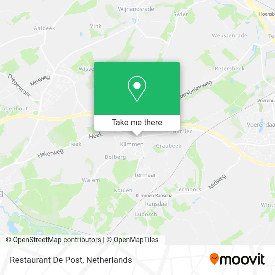 Restaurant De Post map