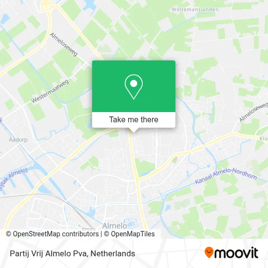 Partij Vrij Almelo Pva map
