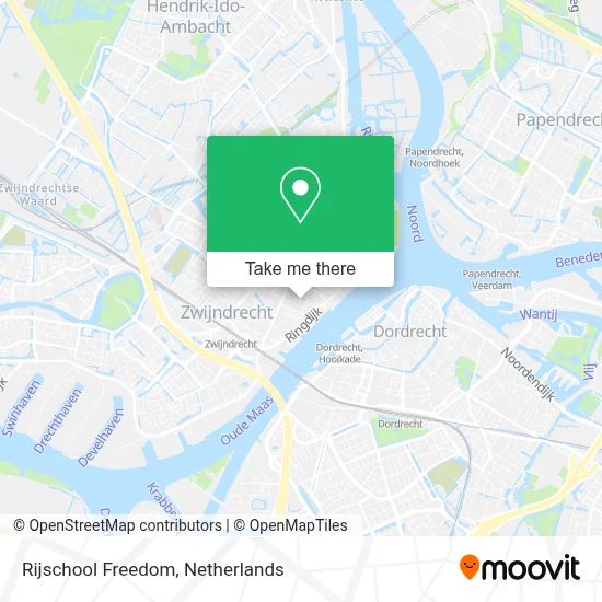 Rijschool Freedom map