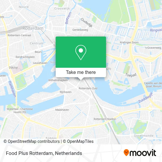 Food Plus Rotterdam map