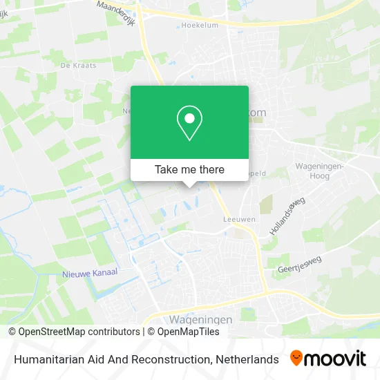 Humanitarian Aid And Reconstruction map