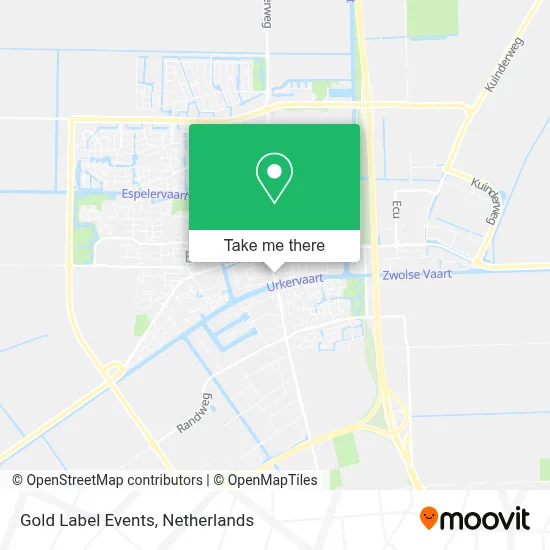 Gold Label Events map