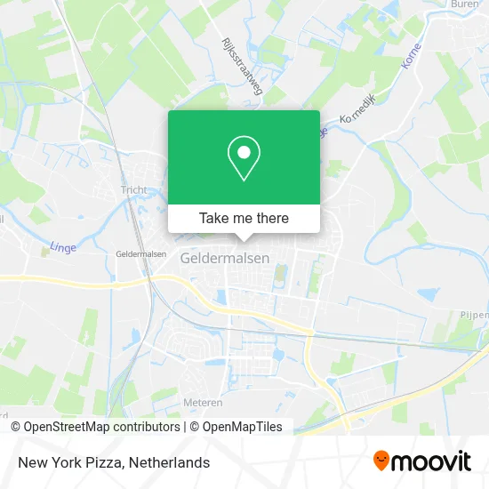 New York Pizza map