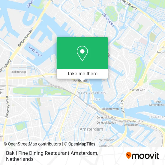 Bak | Fine Dining Restaurant Amsterdam map
