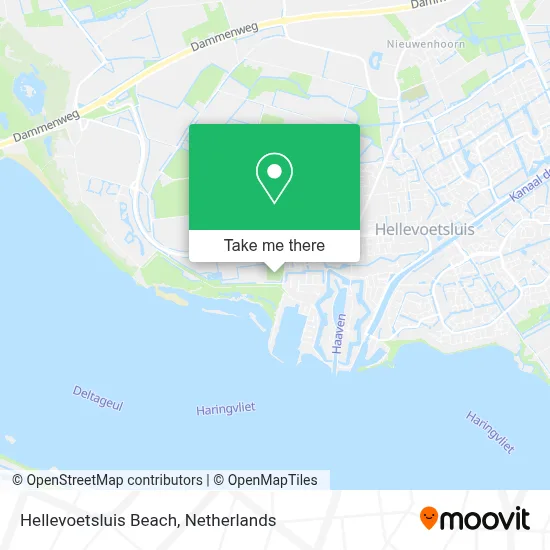 Hellevoetsluis Beach map