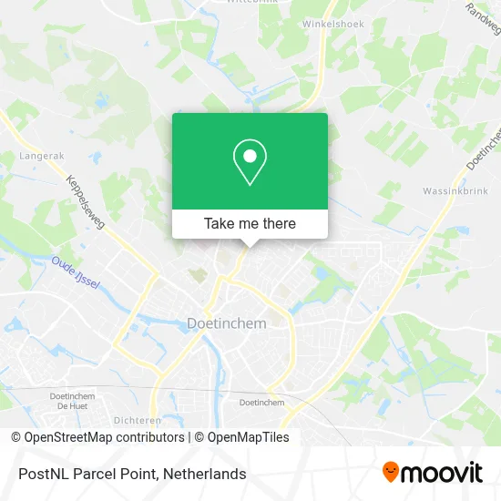 Postnl Pakketpunt map
