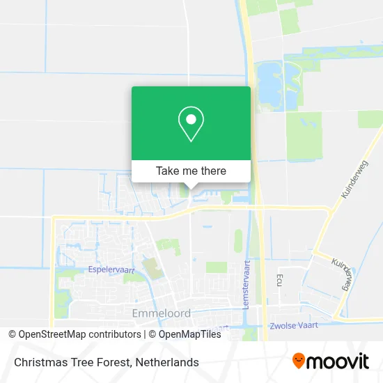 Kerstbomenbos map