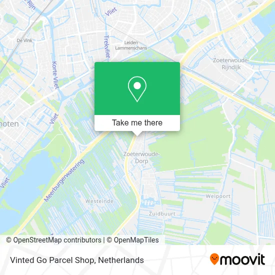 Vinted Go Parcel Shop Karte