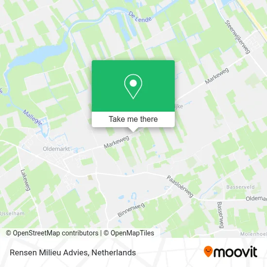Rensen Milieu Advies map