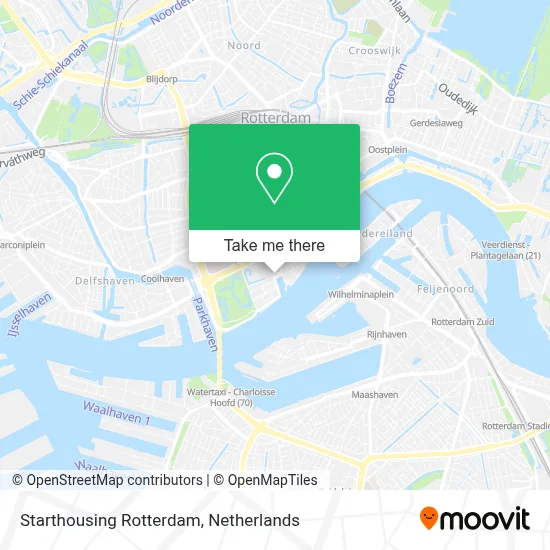 Starthousing Rotterdam map