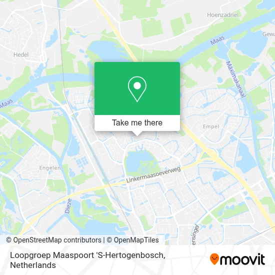 Loopgroep Maaspoort 'S-Hertogenbosch map