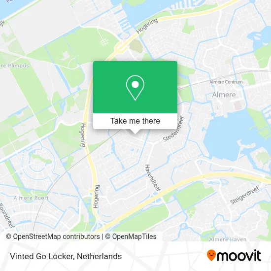 Vinted Go Locker map