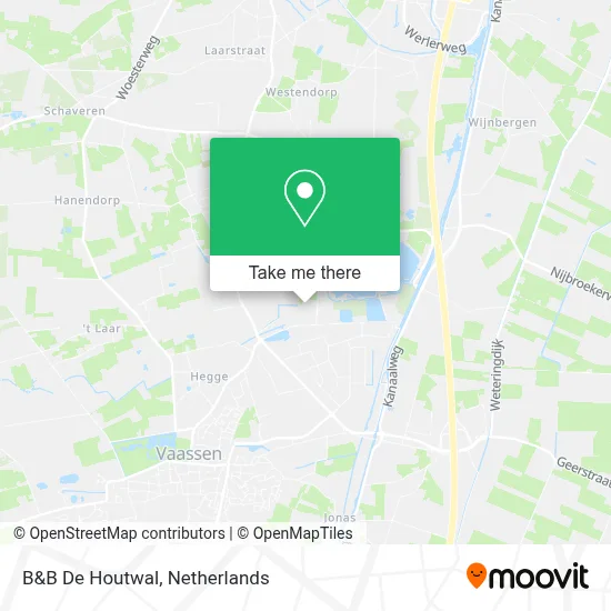 B&B De Houtwal map