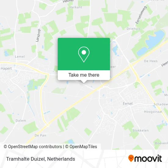 Tramhalte Duizel map