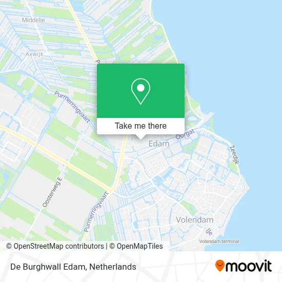 De Burghwall Edam map