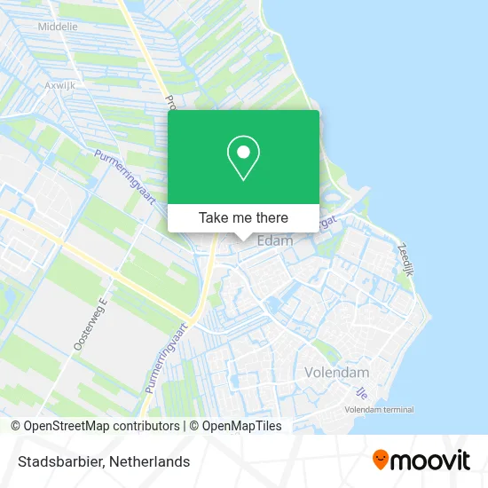 Stadsbarbier map