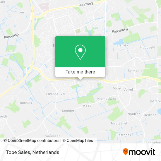 Tobe Sales map