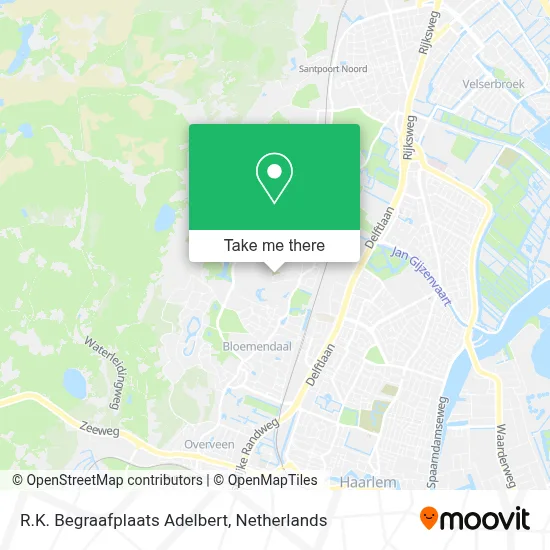 R.K. Begraafplaats Adelbert map