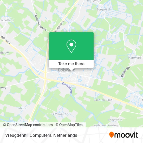 Vreugdenhil Computers map