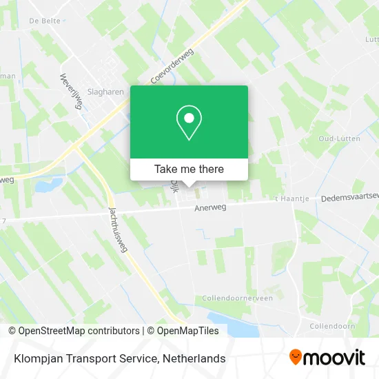 Klompjan Transport Service map