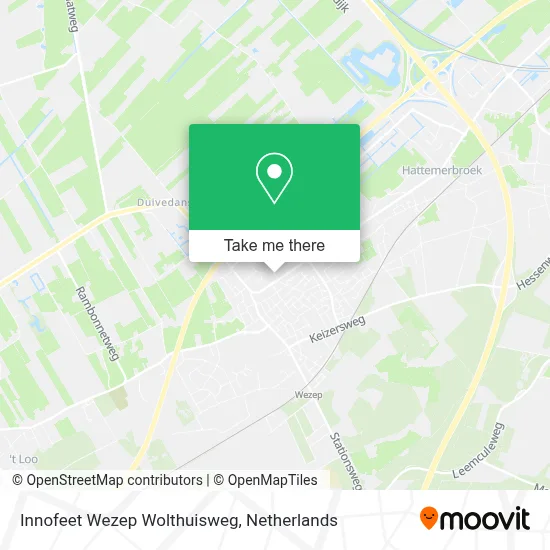 Innofeet Wezep Wolthuisweg map