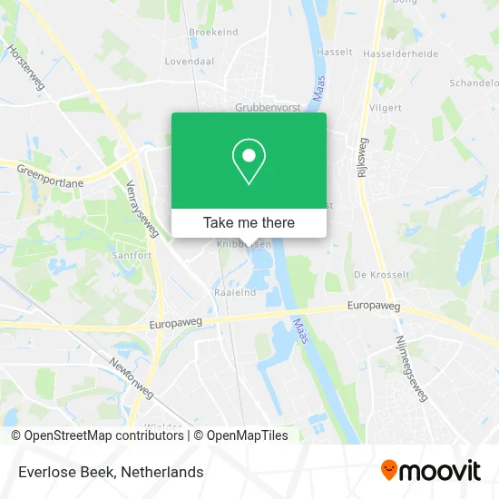 Everlose Beek map