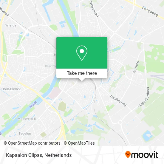 Kapsalon Clipss map